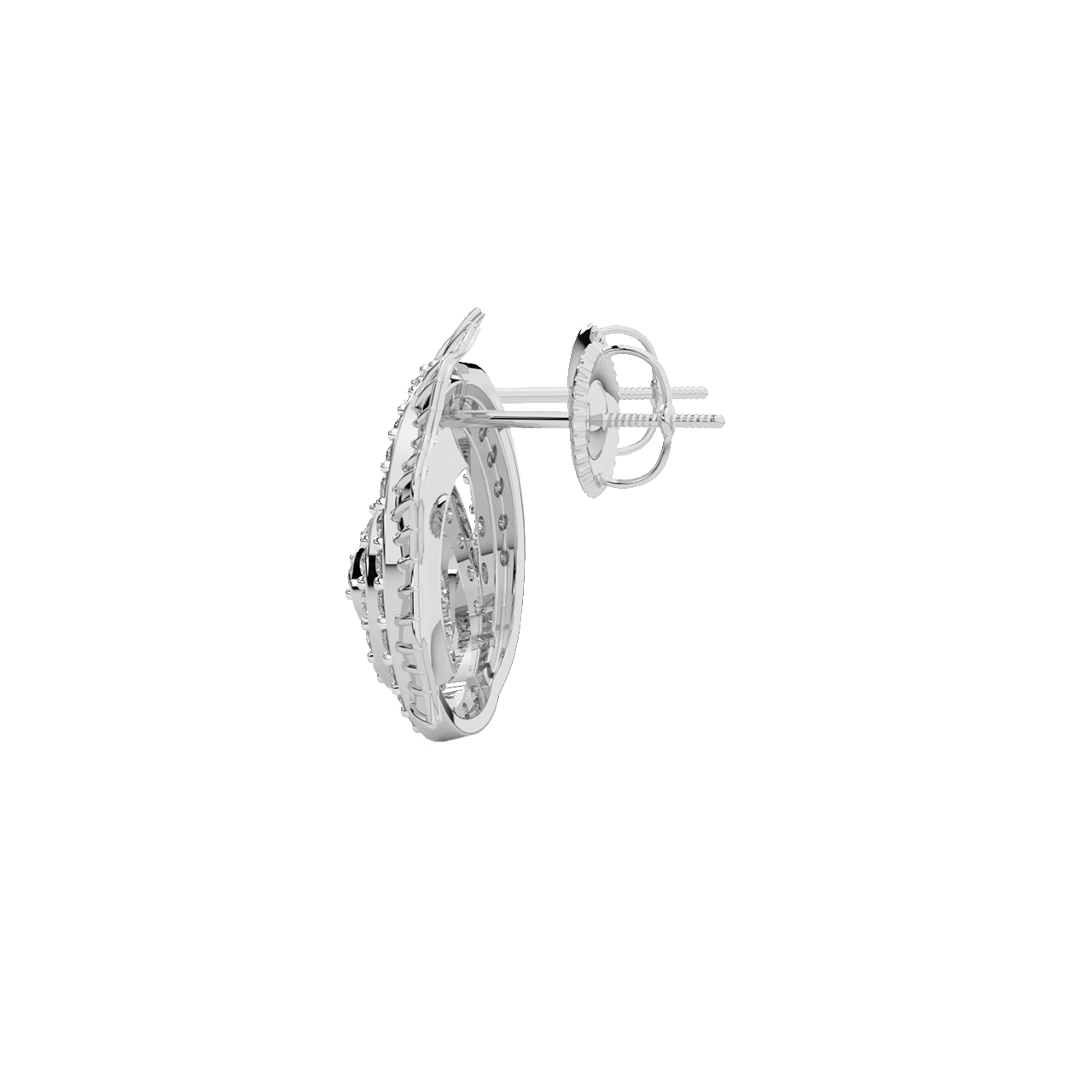 Tony Round Diamond Stud Earrings